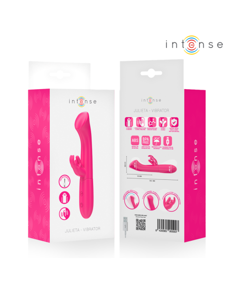 INTENSE JULIETA RABBIT VIBRATOR 186 CM 10 VIBRATIONS PINK