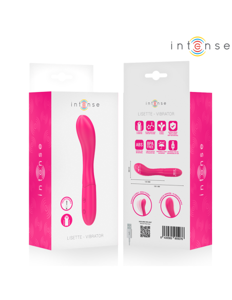 INTENSE LISETTE VIBRATOR 19 CM FLEXIBLE 10 VIBRATIONS PINK