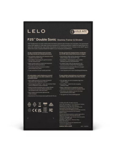 LELO F2S DOUBLE SONIC MALE STROKER WITH DUAL SONIC STIMULATION RED