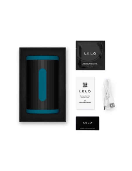 LELO F2S DOUBLE SONIC MALE STROKER WITH DUAL SONIC STIMULATION TEAL