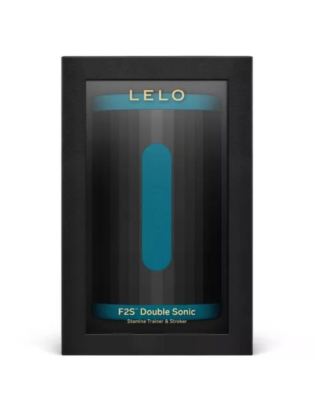 LELO F2S DOUBLE SONIC MALE STROKER WITH DUAL SONIC STIMULATION TEAL