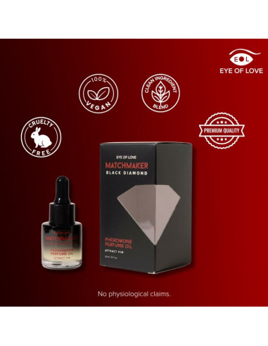 EYE OF LOVE MATCHMAKER BLACK DIAMOND PHEROMONE PERFUME OIL 20 ML