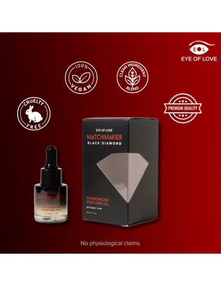 EYE OF LOVE MATCHMAKER BLACK DIAMOND PHEROMONE PERFUME OIL 20 ML