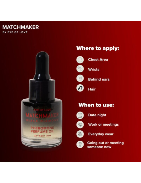 EYE OF LOVE MATCHMAKER BLACK DIAMOND PHEROMONE PERFUME OIL 20 ML