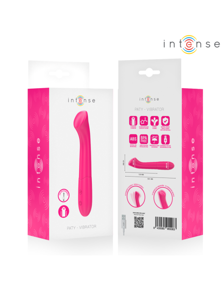 INTENSE PATY VIBRATOR 19 CM FLEXIBLE 10 VIBRATIONS MODEL 2 PINK