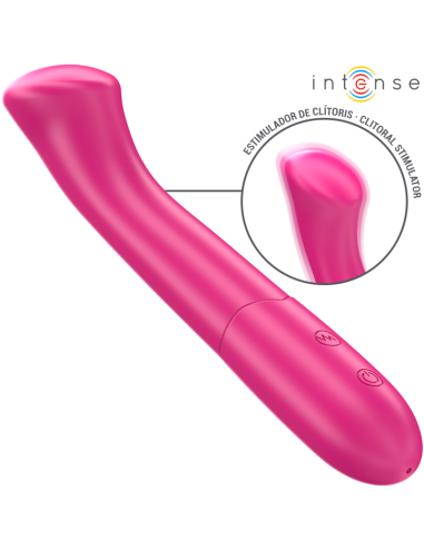 INTENSE PATY VIBRATOR 19 CM FLEXIBLE 10 VIBRATIONS MODEL 2 PINK