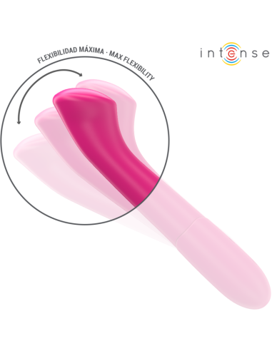 INTENSE PATY VIBRATOR 19 CM FLEXIBLE 10 VIBRATIONS MODEL 2 PINK