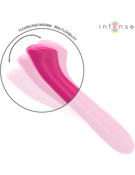 INTENSE PATY VIBRATOR 19 CM FLEXIBLE 10 VIBRATIONS MODEL 2 PINK