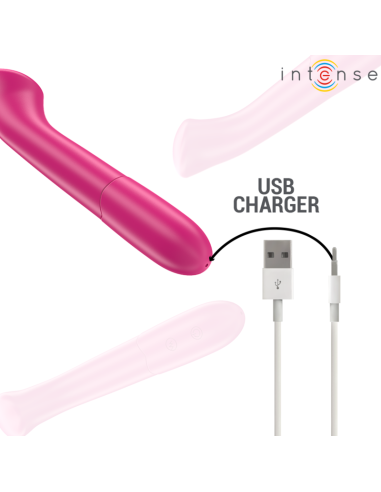 INTENSE PATY VIBRATOR 19 CM FLEXIBLE 10 VIBRATIONS MODEL 2 PINK