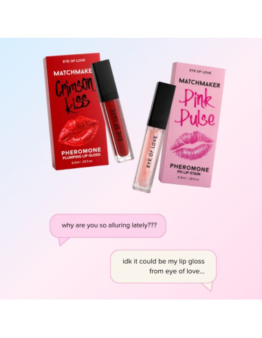 EYE OF LOVE MATCHMAKER CRIMSON KISS RED LIP GLOSS VOLUMIZING EFFECT WITH PHEROMONES 85 ML