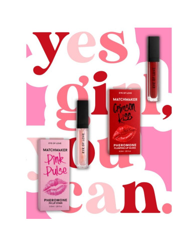EYE OF LOVE MATCHMAKER CRIMSON KISS RED LIP GLOSS VOLUMIZING EFFECT WITH PHEROMONES 85 ML