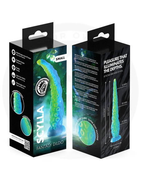EPIC SCYLLA FLUORESCENT THIN TENTACLE DILDO SMALL SIZE