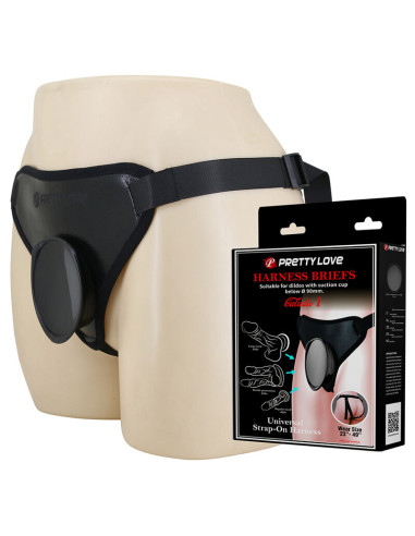 PRETTY LOVE UNIVERSAL STRAP ON HARNESS BLACK