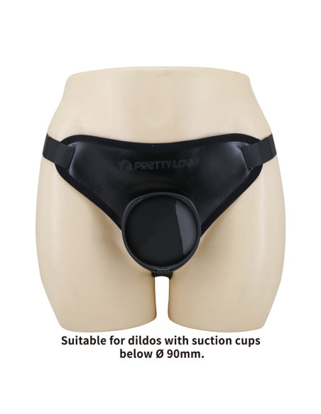PRETTY LOVE UNIVERSAL STRAP ON HARNESS BLACK