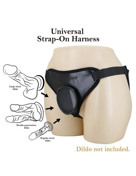 PRETTY LOVE UNIVERSAL STRAP ON HARNESS BLACK