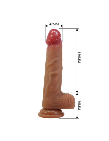 PRETTY LOVE YETI STRAP ON HARNESS WITH SUCTION DILDO FLESH