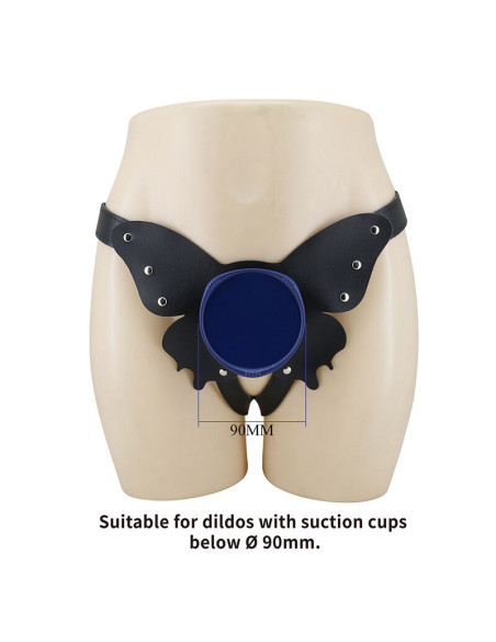 PRETTY LOVE YETI STRAP ON HARNESS WITH SUCTION DILDO FLESH