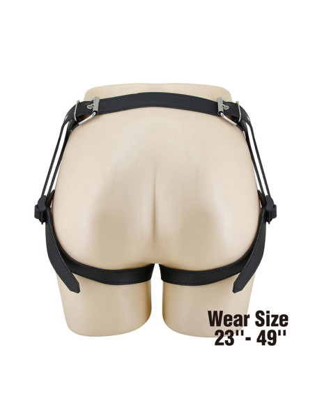 PRETTY LOVE YETI STRAP ON HARNESS WITH SUCTION DILDO FLESH