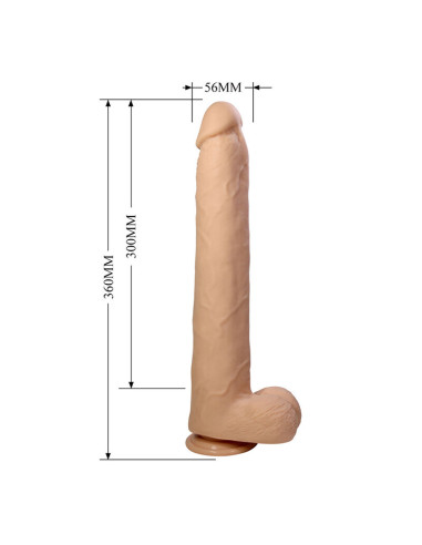 PRETTY LOVE DANY FLEXIBLE REALISTIC DILDO WITH SUCTION CUP 36 CM O 56 CM