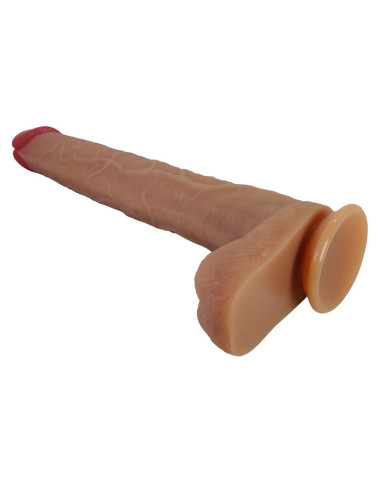 PRETTY LOVE TERIN PLUS REALISTIC SILICONE DILDO WITH SUCTION CUP 376 CM O 55 CM