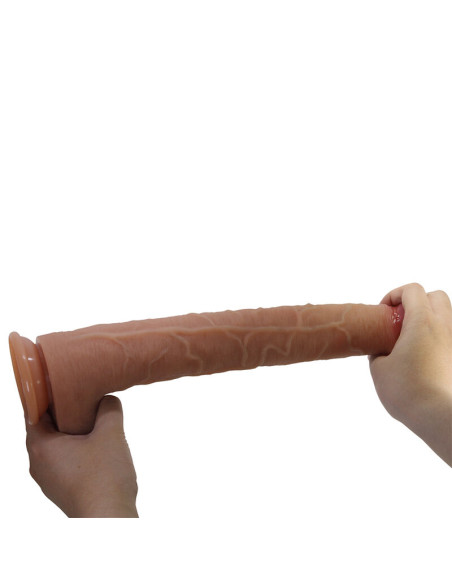 PRETTY LOVE TERIN PLUS REALISTIC SILICONE DILDO WITH SUCTION CUP 376 CM O 55 CM