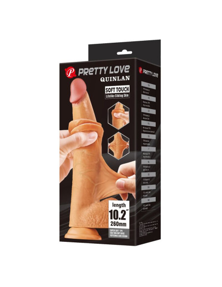 PRETTY LOVE QUINLAN REALISTIC DILDO 26 CM O 55 CM NATURAL