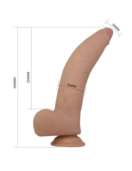 PRETTY LOVE QUINLAN REALISTIC DILDO 26 CM O 55 CM NATURAL