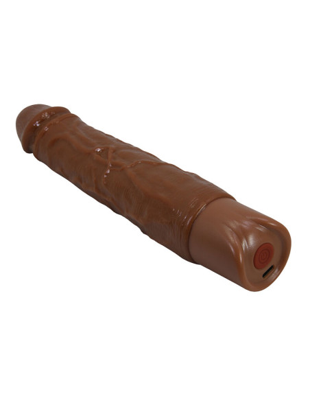 PRETTY LOVE KESSLER REALISTIC VIBRATING DILDO WITH 10 VIBRATION MODES AND 10 THROWS 22 CM BROWN