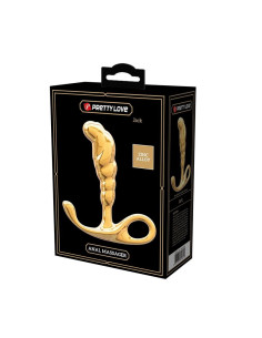 PRETTY LOVE JACK ZINC ALLOY PROSTATE MASSAGER GOLD 2