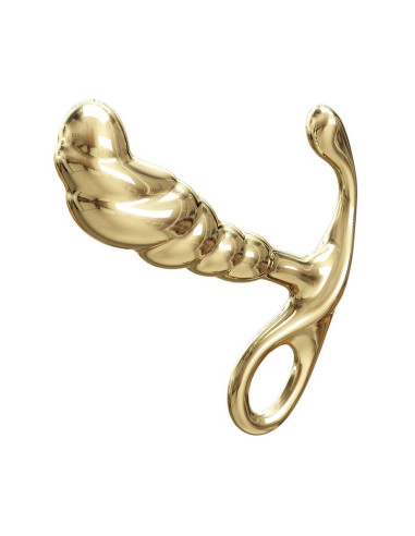 PRETTY LOVE JACK ZINC ALLOY PROSTATE MASSAGER GOLD