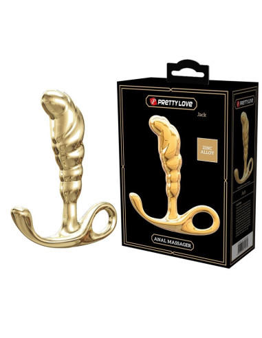 PRETTY LOVE JACK ZINC ALLOY PROSTATE MASSAGER GOLD