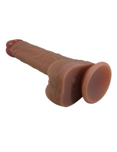 PRETTY LOVE JONATHAN REALISTIC THRUSTING VIBRATOR WITH REMOTE CONTROL BROWN 2