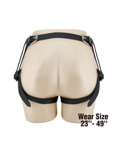 PRETTY LOVE UNIVERSAL STRAP ON HARNESS BRIEFS BLACK AND BLUE