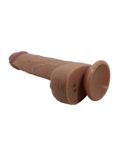 PRETTY LOVE TOMMY REALISTIC THRUSTING VIBRATOR WITH REMOTE CONTROL DARK BROWN 2