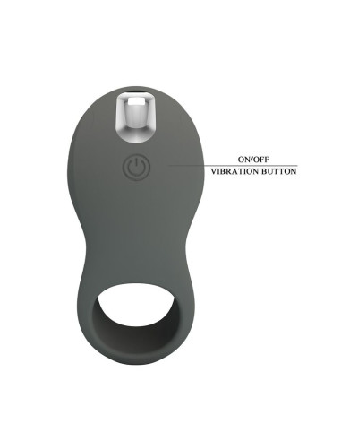 PRETTY LOVE RECHARGEABLE VIBRATING RING WITH DUAL STIMULATOR