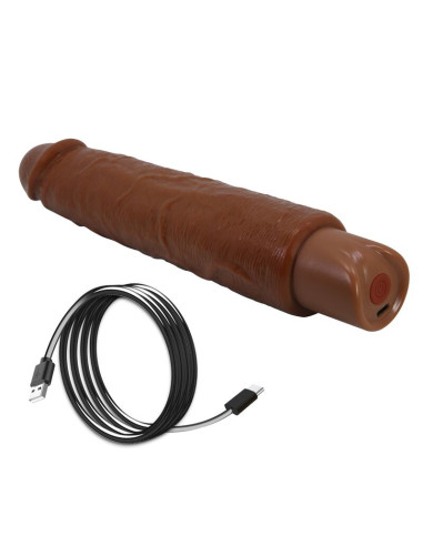 PRETTY LOVE GAVIN REALISTIC VIBRATOR 25 CM O 5 CM BROWN