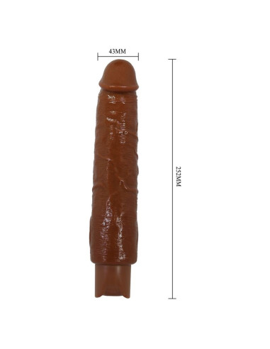 PRETTY LOVE GAVIN REALISTIC VIBRATOR 25 CM O 5 CM BROWN
