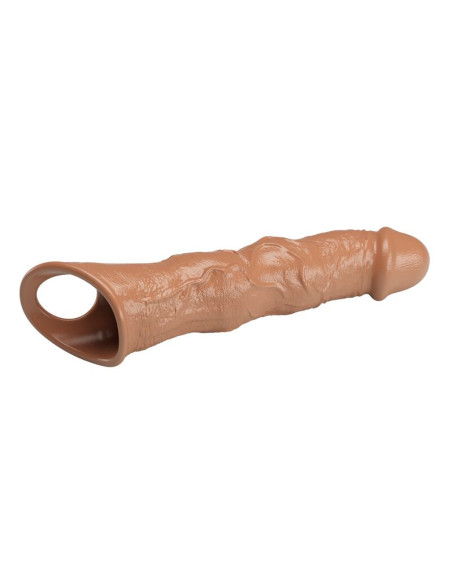 PRETTY LOVE ADJUSTABLE PENIS EXTENSION SLEEVE 28 CM O 45 CM BROWN