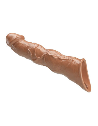 PRETTY LOVE ADJUSTABLE PENIS EXTENSION SLEEVE 28 CM O 45 CM BROWN