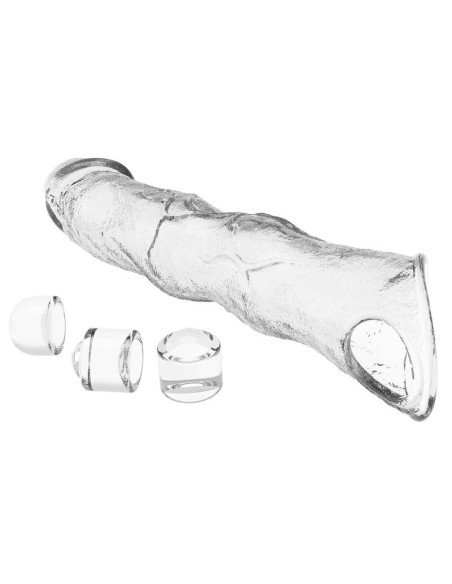 PRETTY LOVE ADJUSTABLE PENIS EXTENSION SLEEVE 28 CM O 45 CM TRANSPARENT