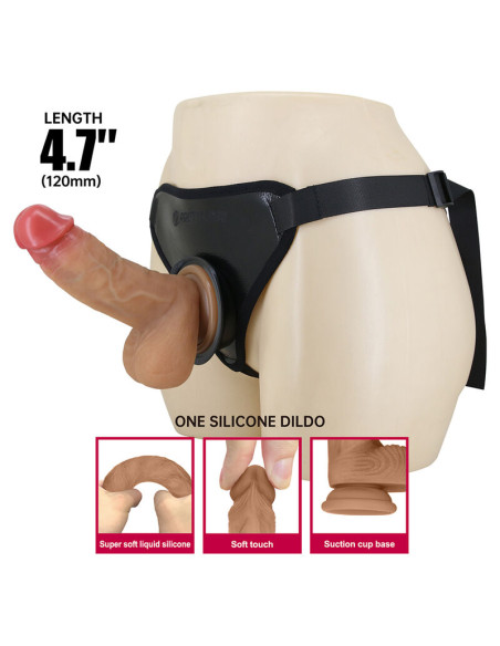 PRETTY LOVE UNIVERSAL STRAP ON HARNESS WITH REALISTIC DILDO