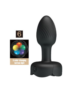 PRETTY LOVE RECHARGEABLE VIBRATING ANAL PLUG 10 MODES BLACK 2