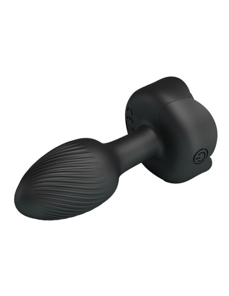 PRETTY LOVE RECHARGEABLE VIBRATING ANAL PLUG 10 MODES BLACK