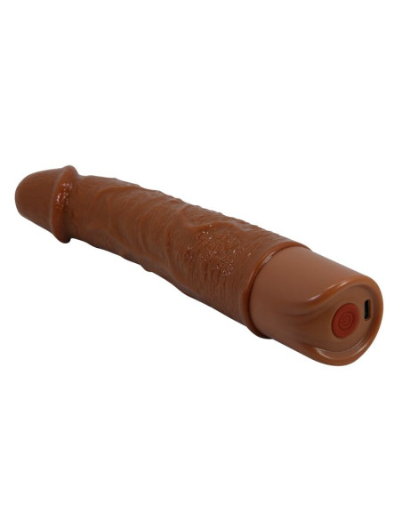 PRETTY LOVE LEONARDO REALISTIC VIBRATOR 20 CM O 4 CM BROWN