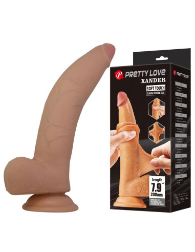 PRETTY LOVE XANDER REALISTIC DILDO 20 CM O 5 CM NATURAL