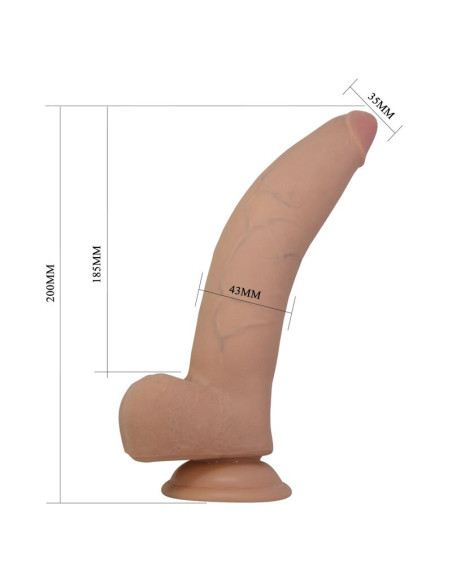 PRETTY LOVE XANDER REALISTIC DILDO 20 CM O 5 CM NATURAL