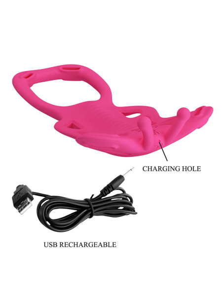 PRETTY LOVE BUTTERFLY APP CONTROL PANTY MASSAGER PINK