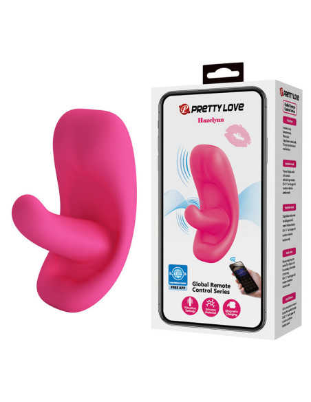 PRETTY LOVE HAZELYNN 12 FUNCTION APP CONTROL MASSAGER PINK
