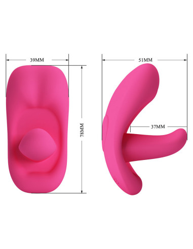 PRETTY LOVE HAZELYNN 12 FUNCTION APP CONTROL MASSAGER PINK