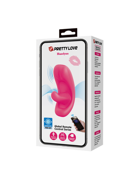 PRETTY LOVE HAZELYNN 12 FUNCTION APP CONTROL MASSAGER PINK